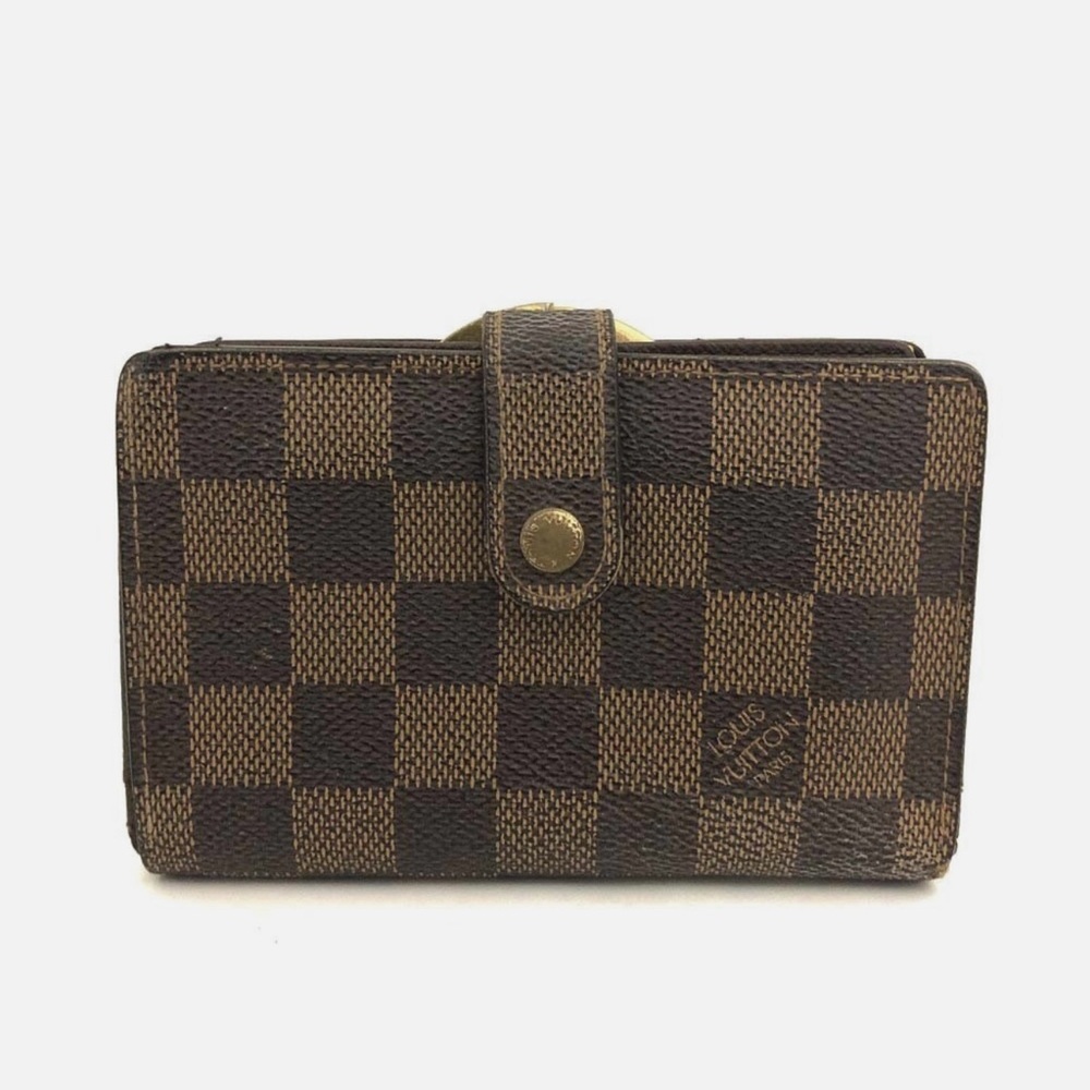 Louis Vuitton Damier Porte Monnaie Billets Viennois Bifold Wallet Brown